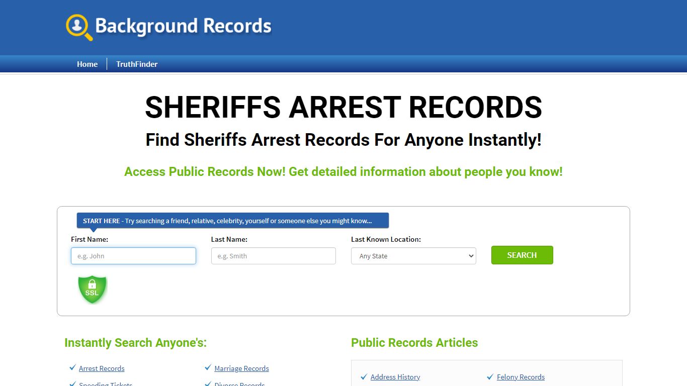 Find Sheriffs Arrest Records For Anyone